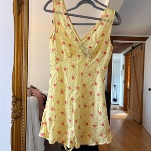 Realisation Par Floral Yellow Dress